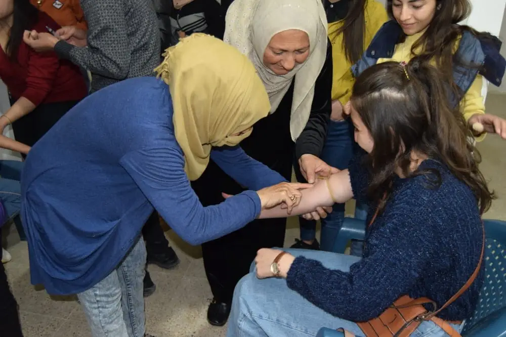 Kinderen in een klaslokaal in Syrië